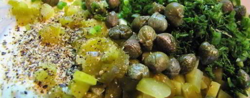 Шаг 5: соуса тартар с солеными огурчиками