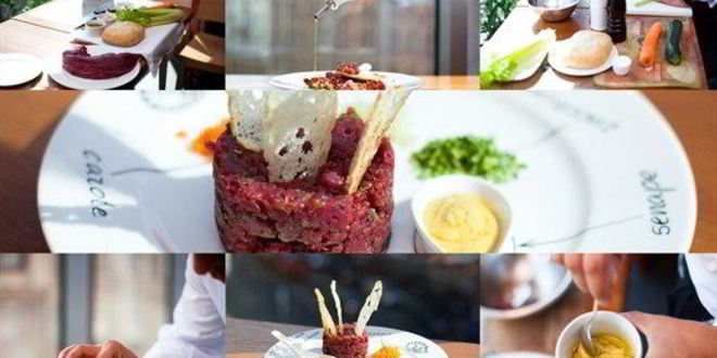 Рецепт тартара из филе молодого бычка с овощами и дижонской горчицей