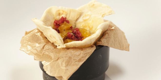 Рецепт тартара из говядины с апельсиновым мармеладом