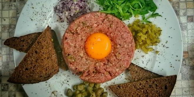 Рецепт тартар из говядины с каперсами