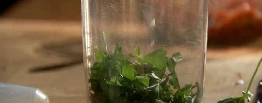 Шаг 1: тартара из говядины с зеленой пастой