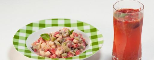 Шаг 5: тартара из клубники с йогуртом