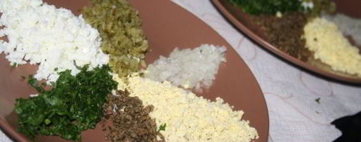 Шаг 2: тартара из мраморной говядины