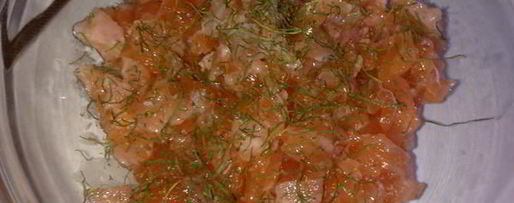 Шаг 5: тартара из слабосоленого лосося