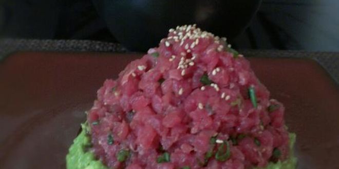 Рецепт тартара из тунца с авокадо