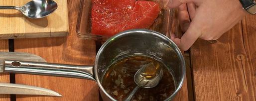 Шаг 3: тартара из тунца в лаймовом сиропе