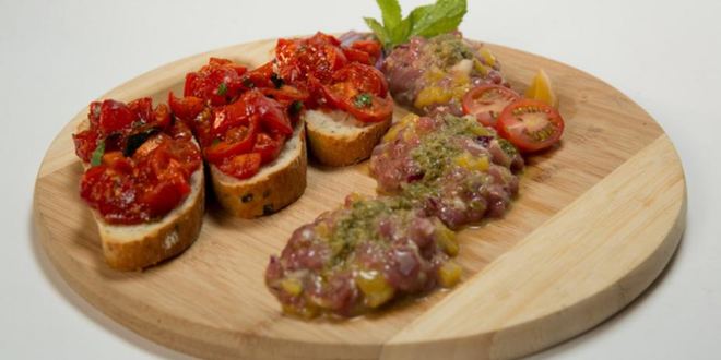 Рецепт тартара из утки с персиками