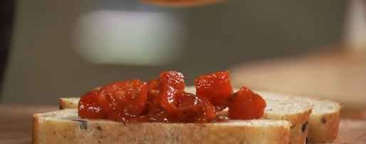 Шаг 2: тартара из утки с персиками