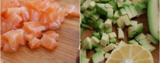 Шаг 4: тартара с лососем и авокадо