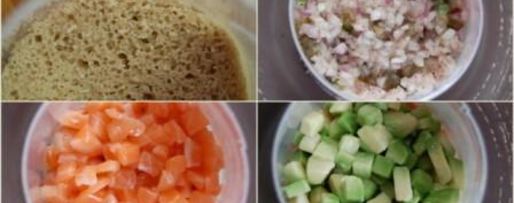 Шаг 5: тартара с лососем и авокадо