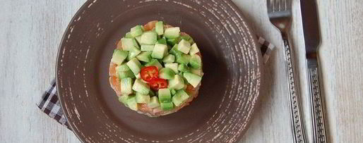 Шаг 6: тартара с лососем и авокадо