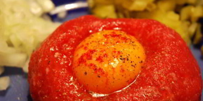 Рецепт татарского бифштекса