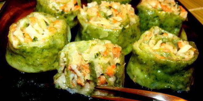 Рецепт теплого тартара ролл из семги