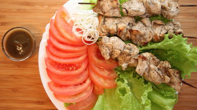 Рецепт Куриных шашлычков, маринованных в Ткемали