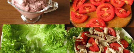 Шаг 2: мясного салата с майонезом-ткемали