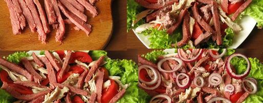 Шаг 3: мясного салата с майонезом-ткемали