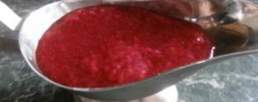 Шаг 3: соуса ткемали из красной смородины