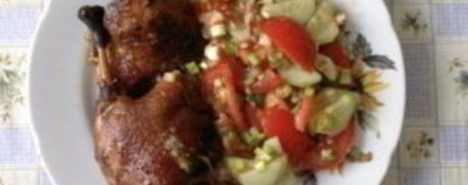 Шаг 16: утки в соусе ткемали с медом