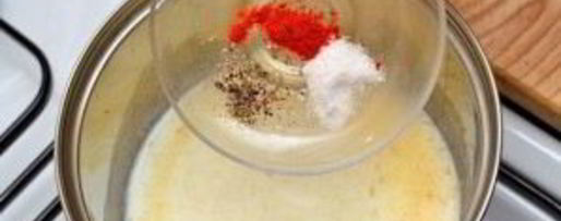 Шаг 3: молочно-сырного соус