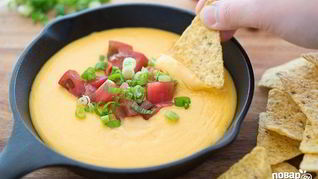 Рецепт Сырного соуса к начос