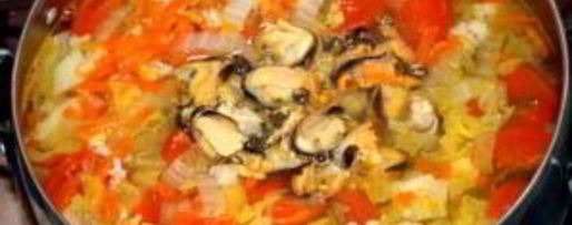 Шаг 3: белого супа с морепродуктами