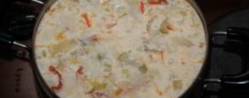 Шаг 5: белого супа с морепродуктами