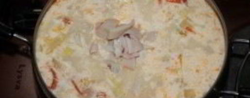 Шаг 6: белого супа с морепродуктами