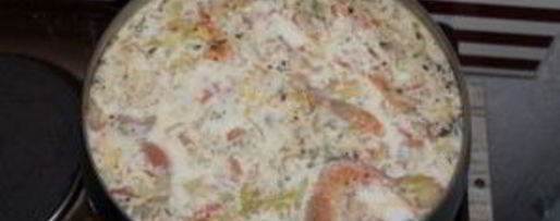 Шаг 7: белого супа с морепродуктами