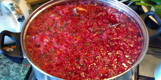 Рецепт борща без мяса