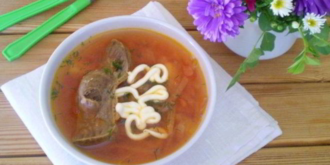 Рецепт борща из утки