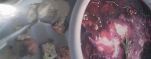 Шаг 7: борща из запеченной свеклы