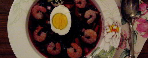 Шаг 11: борща холодного с креветками