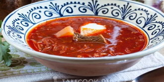 Рецепт борща классического с мясом