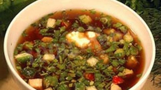 Рецепт Борща криворожского холодного