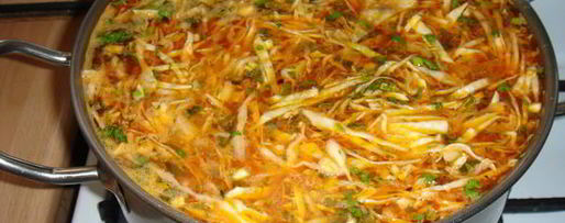 Шаг 4: борща на курином бульоне без свеклы