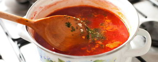 Шаг 6: борща с белыми грибами