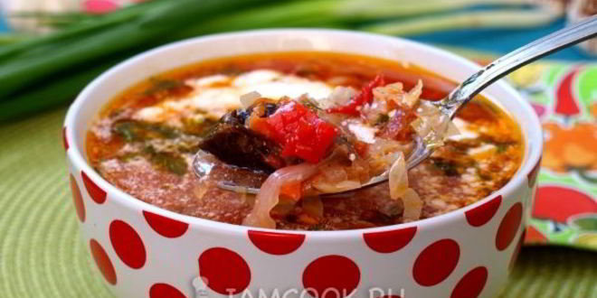 Рецепт борща с черносливом