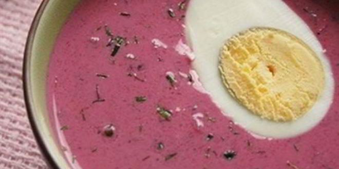 Рецепт борща с кислым молоком