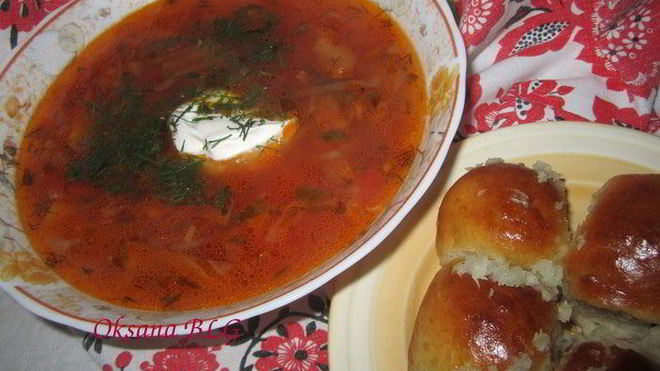 Рецепт Борща с пампушками