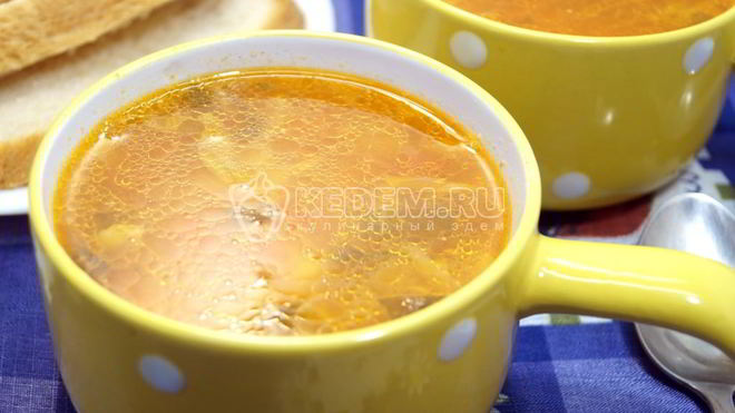 Рецепт Борща со щавелем и овощами