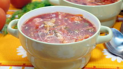 Рецепт Борща со щавелем