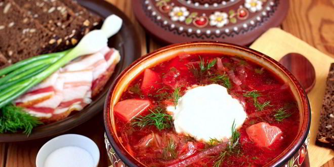 Рецепт борща со свеклой и капустой