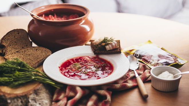 Рецепт Борща в горшочке