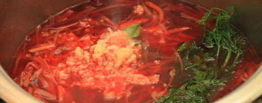 Шаг 8: борща в кастрюле zepter