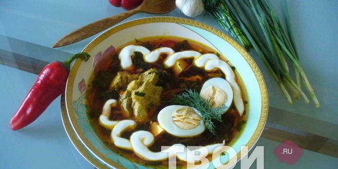 Рецепт борща зеленого