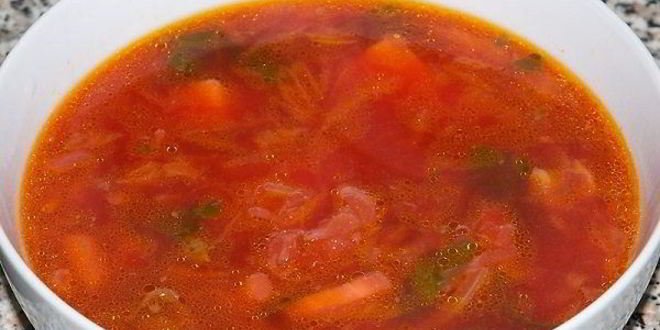 Рецепт капустного борща