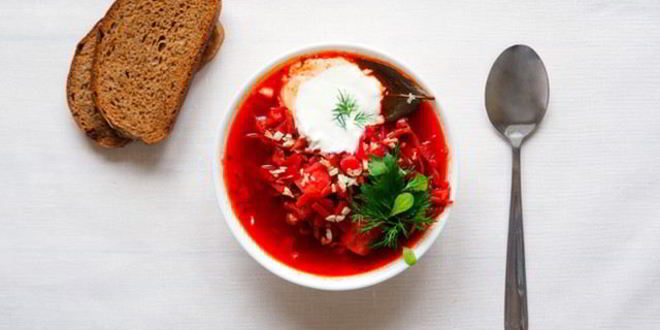 Рецепт холодного борща с хреном