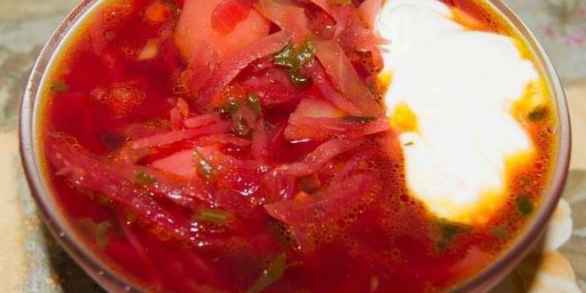 Рецепт овощного борща