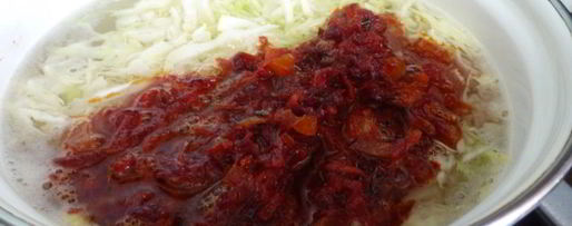 Шаг 6: постного борща с килькой в томате