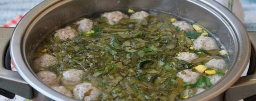 Шаг 10: зеленого борща с фрикадельками и со щавелем